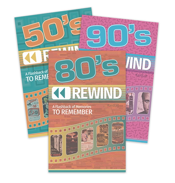 REWIND DECADE KARDLET®  (50's-00's)