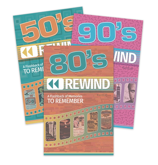 REWIND DECADE KARDLET®  (50's-00's)